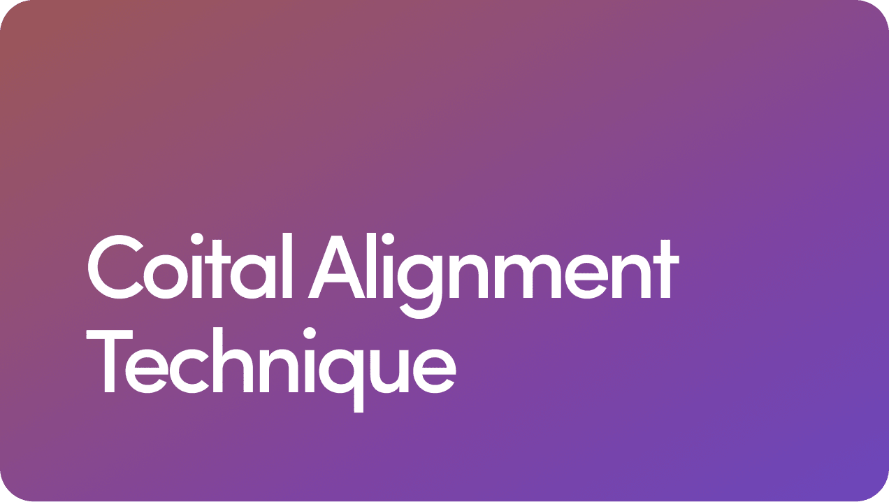  Coital Alignment Technique