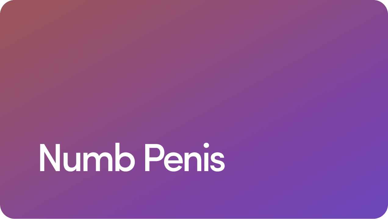 Numb Penis