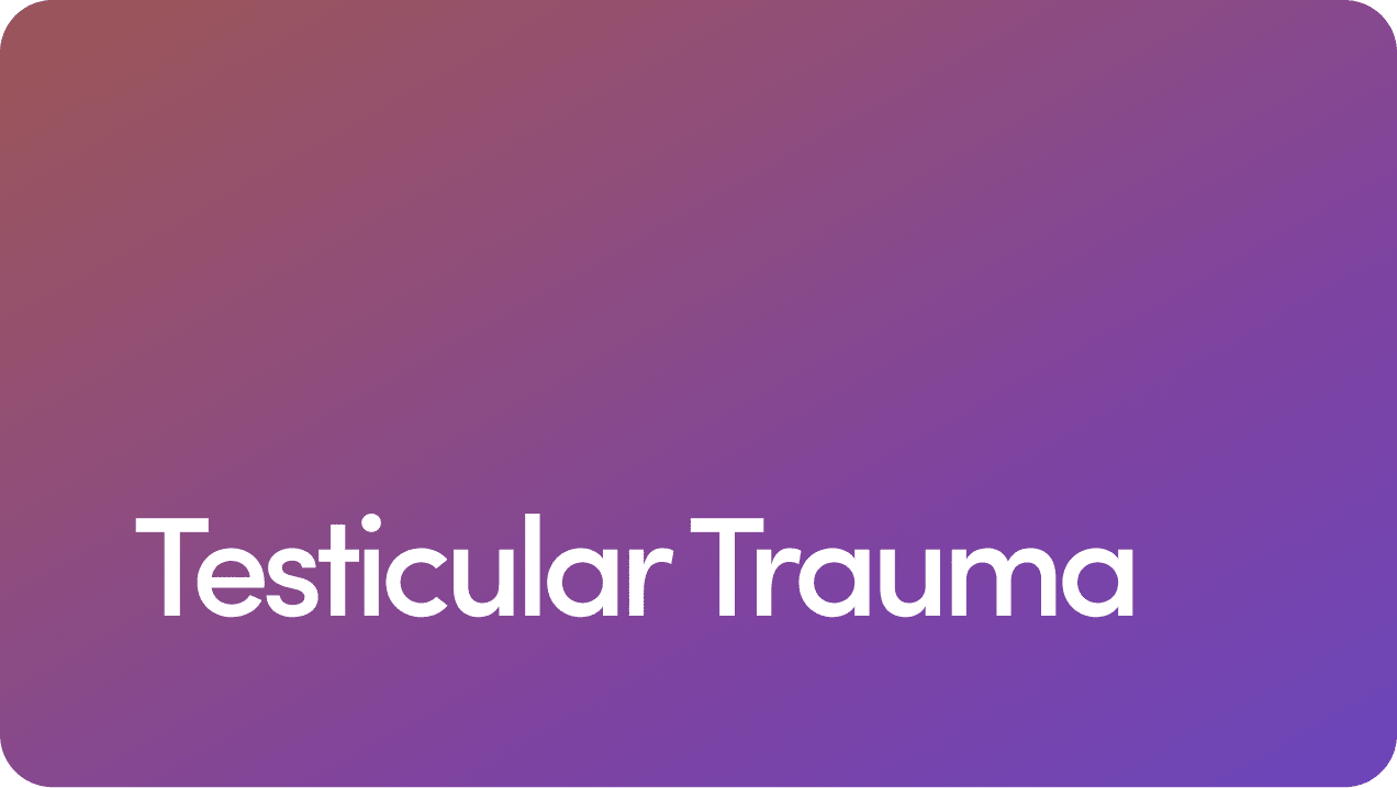 Testicular Trauma: Causes, Symptoms, Diagnosis & Treatment