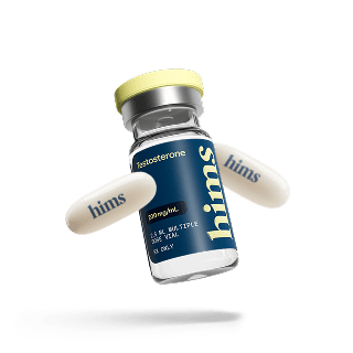 Testosterone injection vial with oral TRT capsules